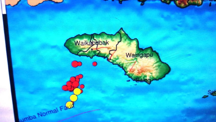 Titik gempa di pulau sumba